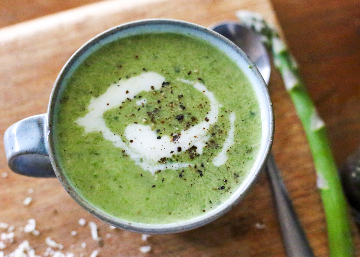 Quick asparagus and broccoli soup - CERES Fair Food recipes