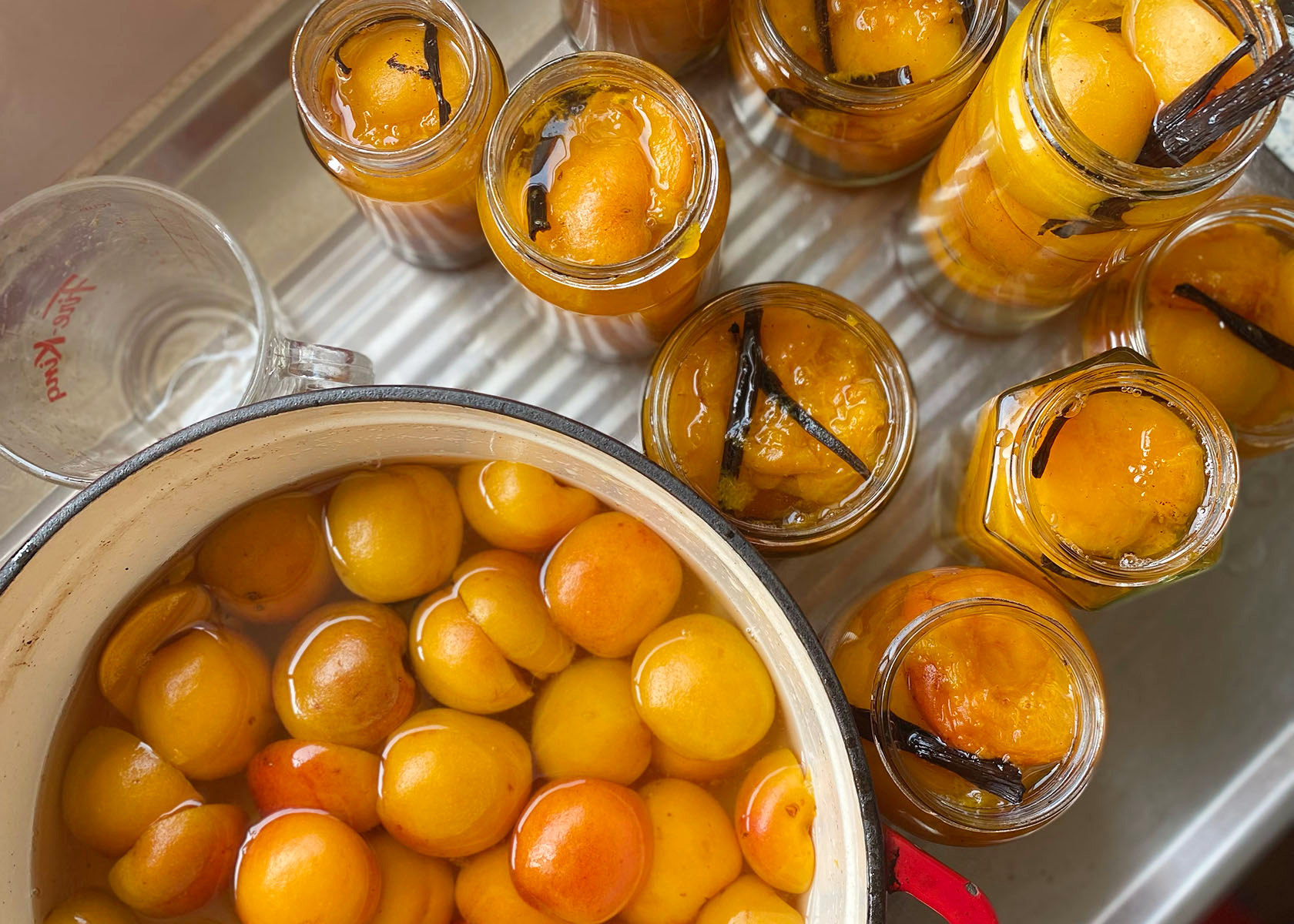 Vanilla Poached Apricots 2 - CERES Fair Food Vanilla poached apricots - Edible gift ideas