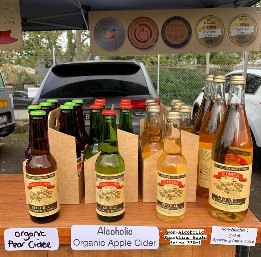 Eddies Cider at the Farmers Market