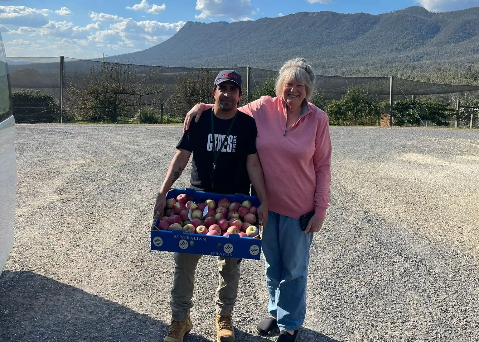 Mo and Noleen at Emmaline Farm