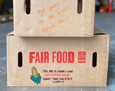 What our customers say, notes on Fair Food boxes