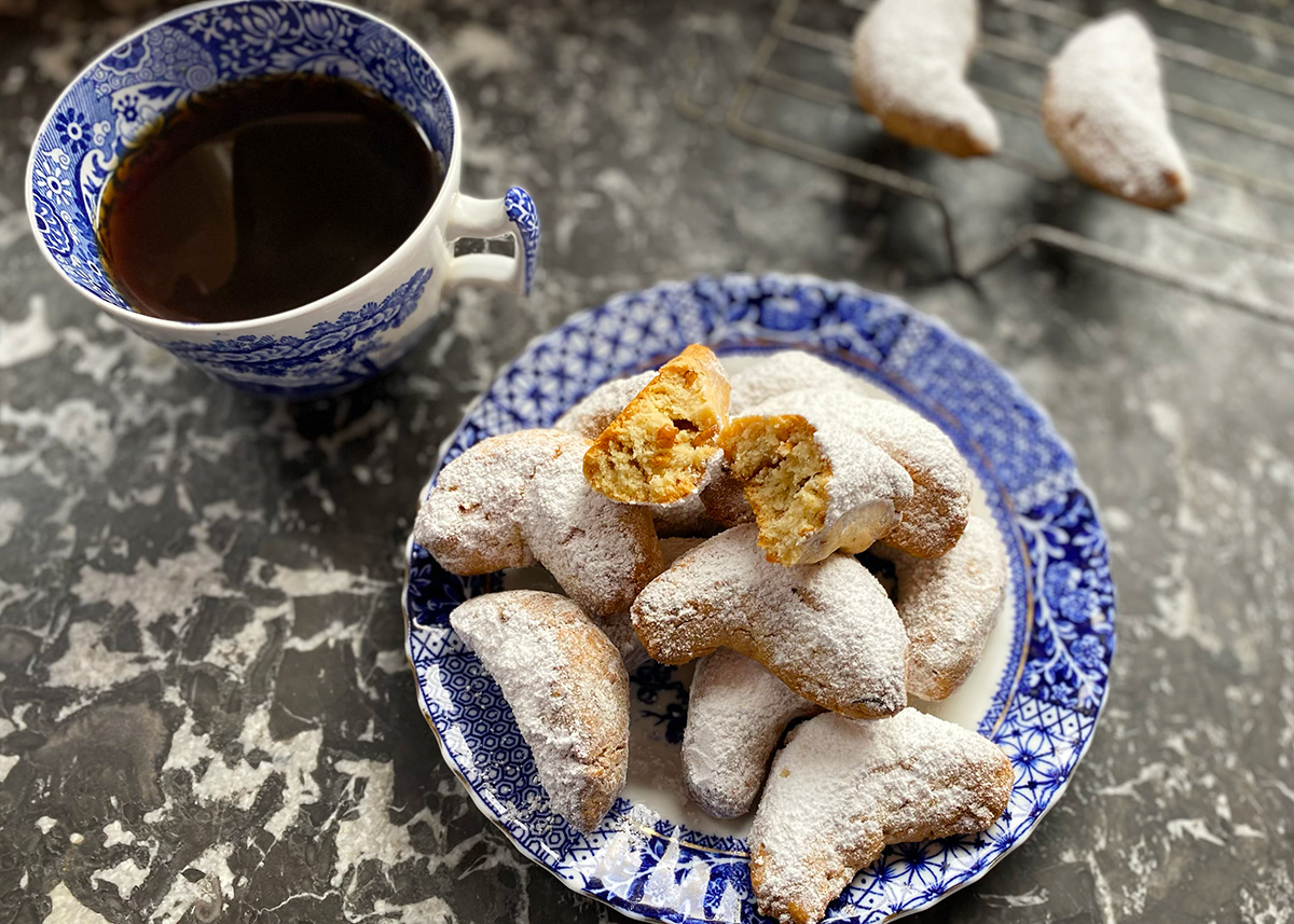Almond Crescent Cookies