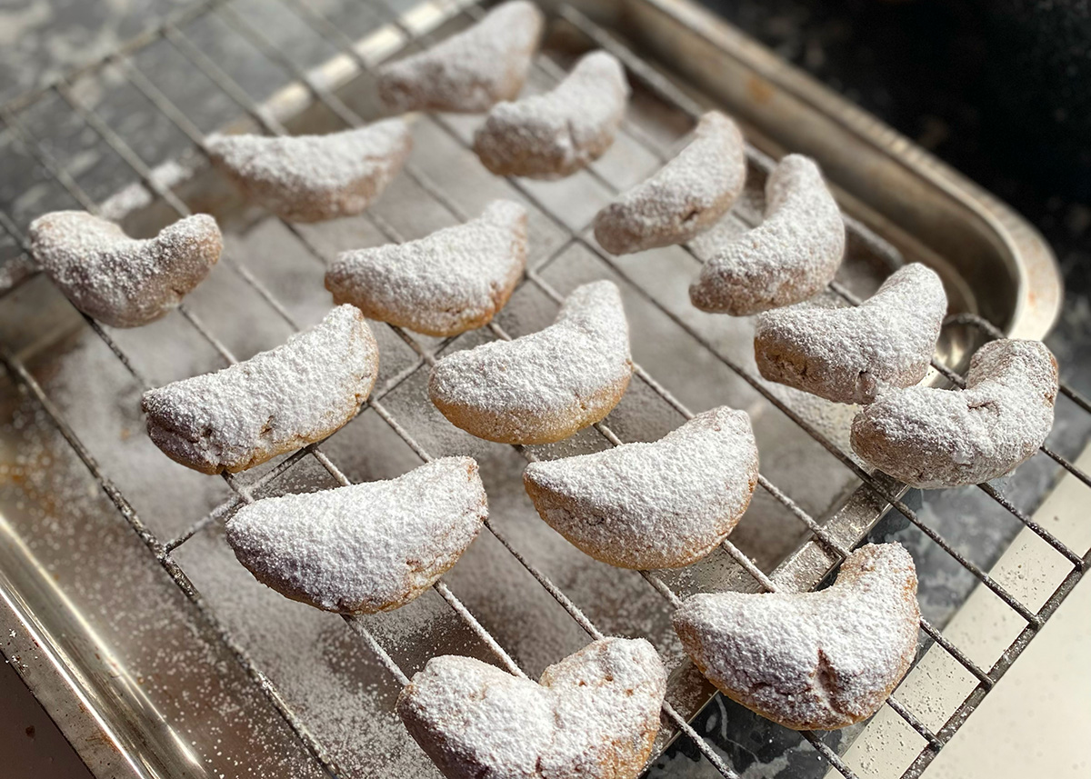 Nutty Crescent Cookies