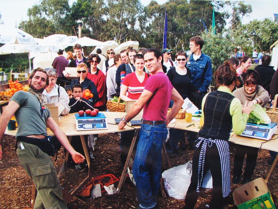 Gerard-Farmer_CERESmarket_beginning - CERES Fair Food Early days at the CERES Market.