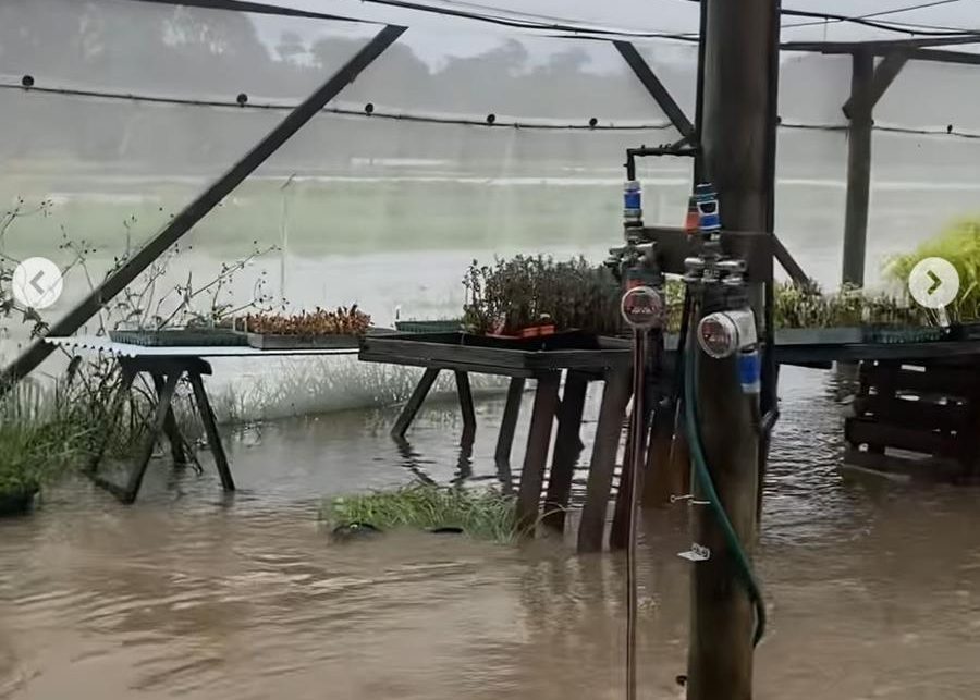 Somerset Heritage Farm in flood