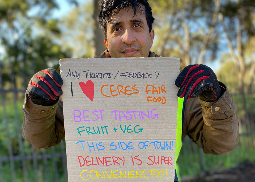 Mo with Thoughts and Feelings, customer feedback, CERES Fair Food warehouse