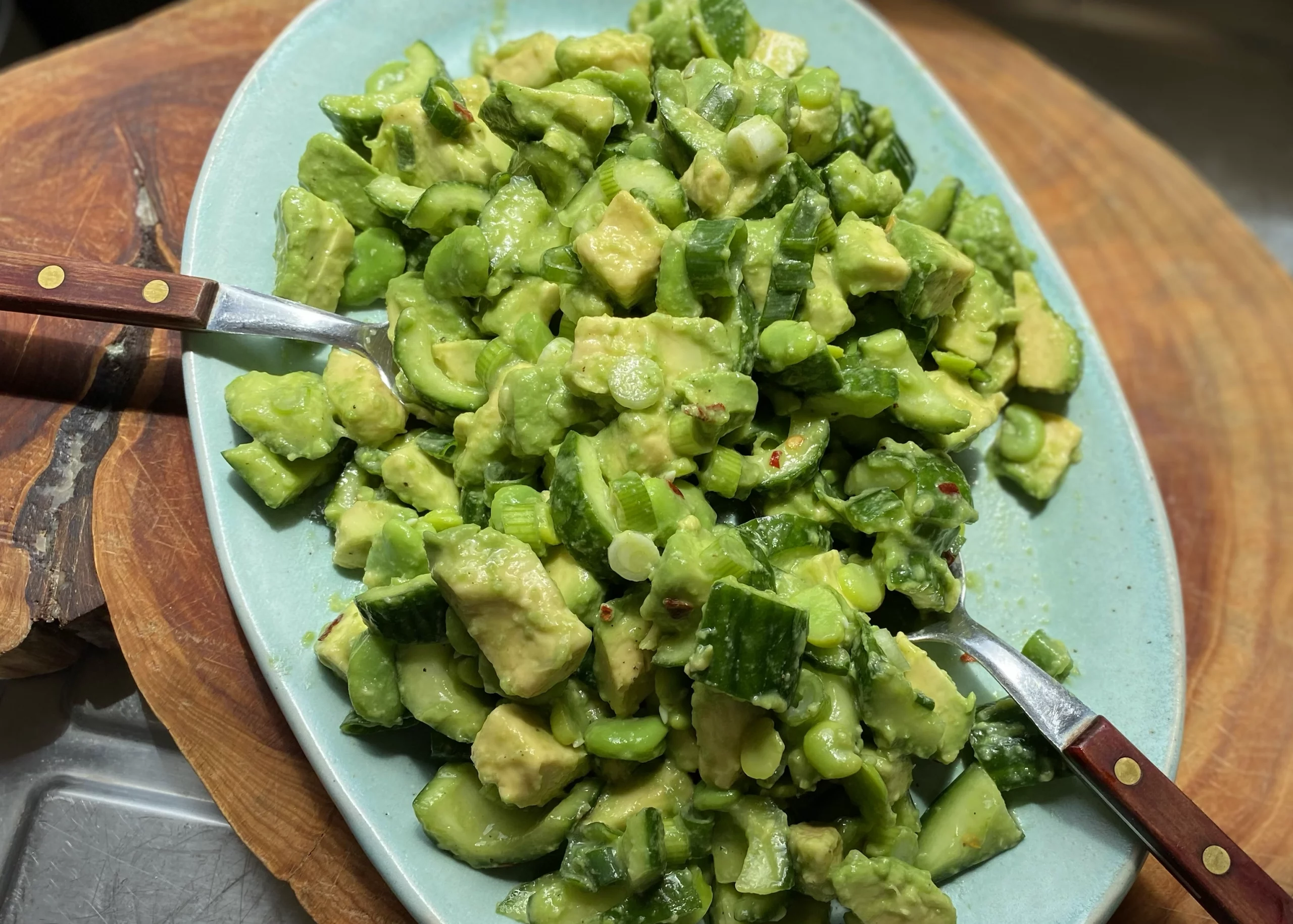 Cucumber Avocado and Broad Bean Salad 1 - CERES Fair Food Avocado, cucumber and broad bean salad