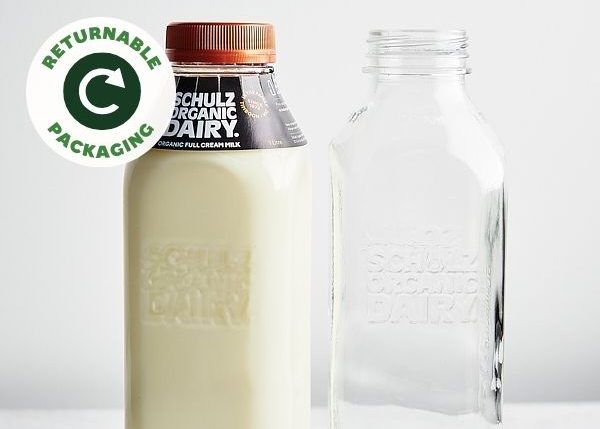 Schulz milk in glass -Returnable Packaging